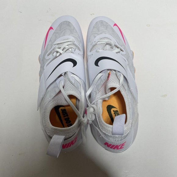 Men Nike Zoom Pole‎ Vault Elite 3 Track NO Spikes White Orange AA1204-101 11.5 - Picture 6 of 8